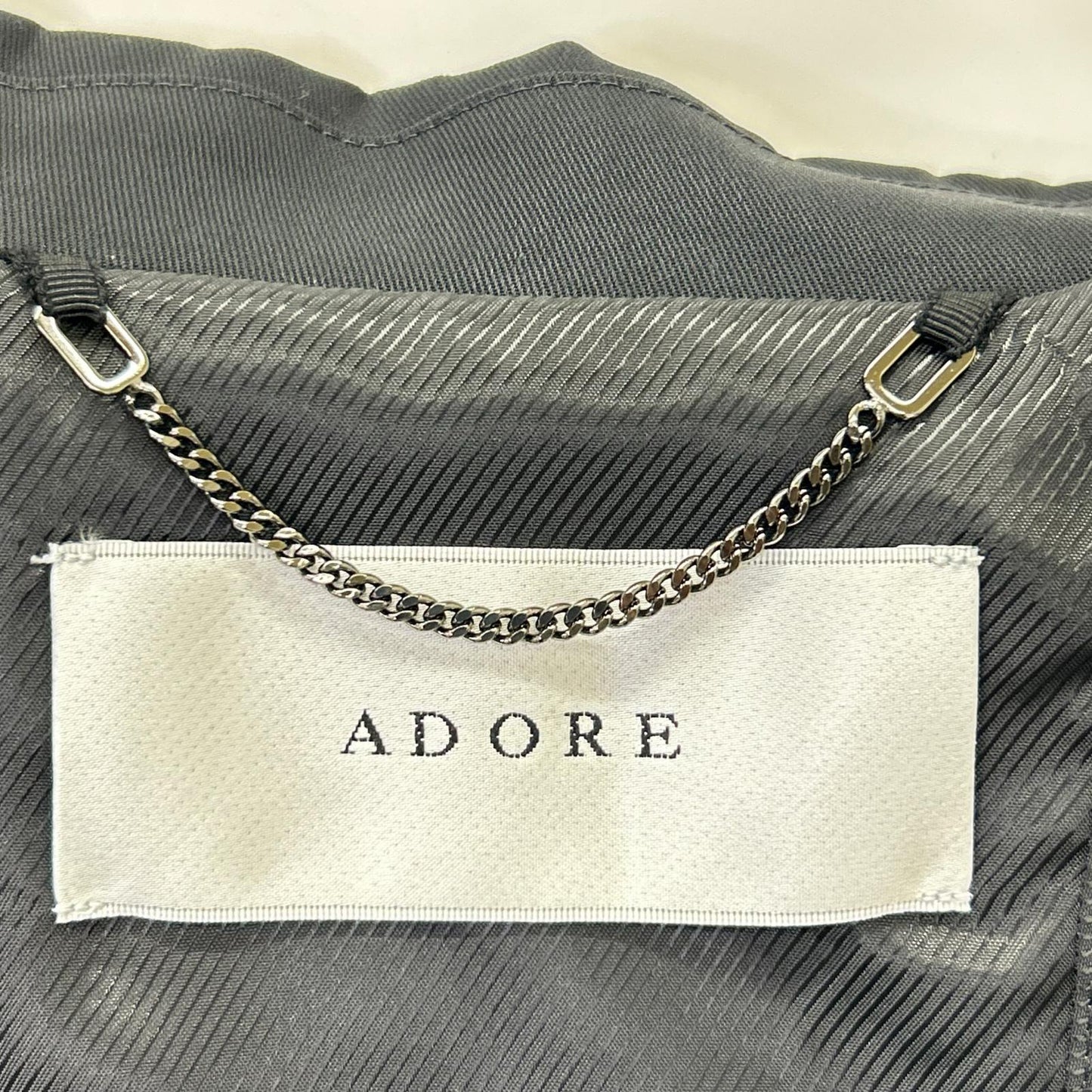 ADORE アドーア 531-3152200 ブラック コットンツイルロングコート コート