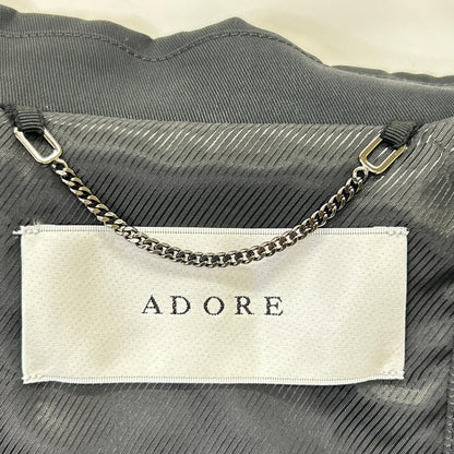 ADORE アドーア 531-3152200 ブラック コットンツイルロングコート コート