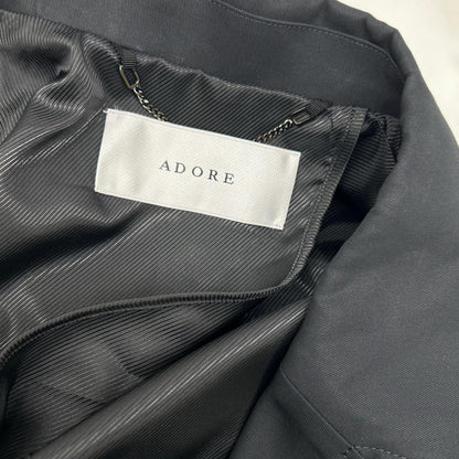 ADORE アドーア 531-3152200 ブラック コットンツイルロングコート コート