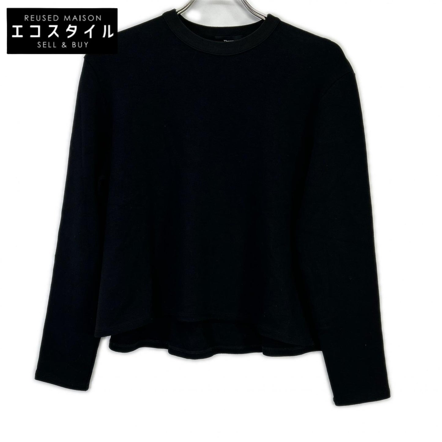 Theory セオリー 01-4301006 DOUBLE KNIT LT N A字形套头毛衣 针织上衣