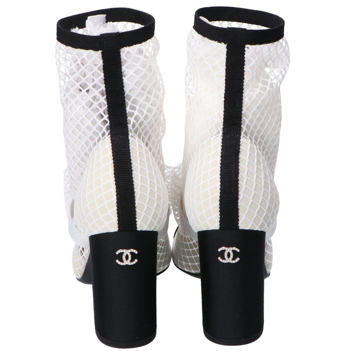 CHANEL シャネル 美品 23SS リボン パールココマーク パテントレザーx