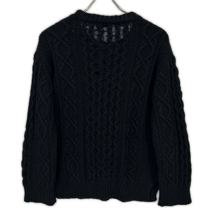 RED VALENTINO レッドヴァレンチノ ブラック レースカラー ニットワンピース ワンピース