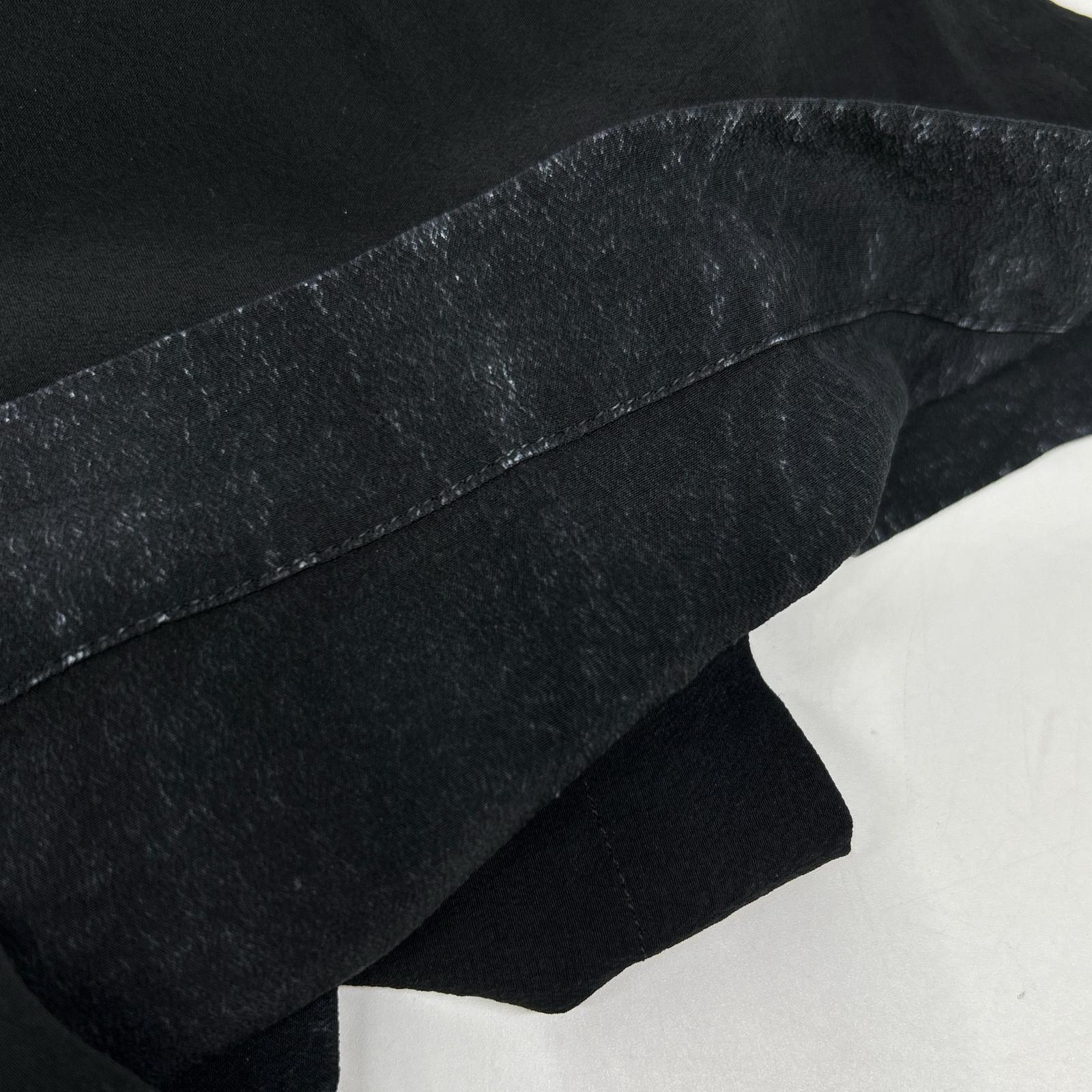 Yohji Yamamoto POUR HOMME Black 22SS HG-P60-453 Silk Pants Bottoms