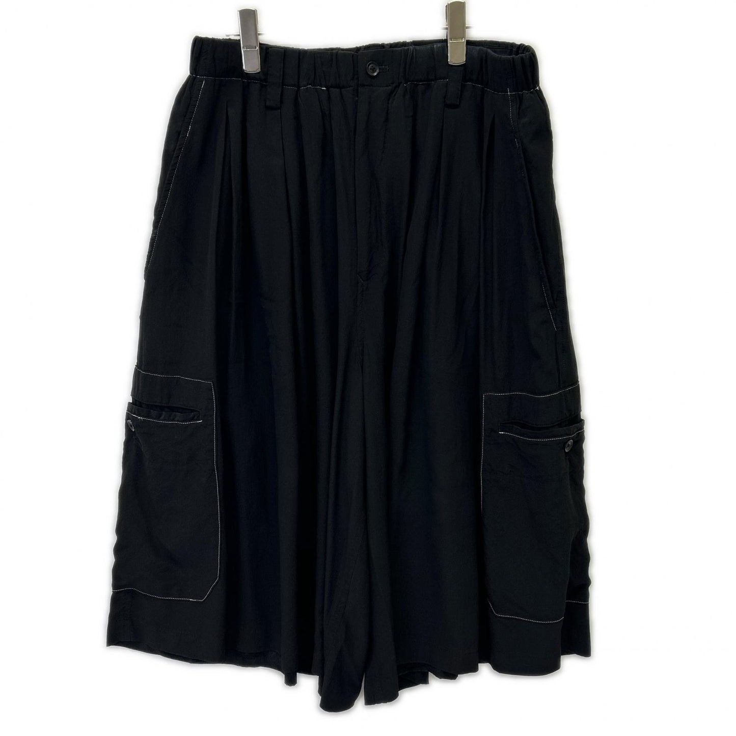 Yohji Yamamoto POUR HOMME Black 22SS HG-P60-453 Silk Pants Bottoms