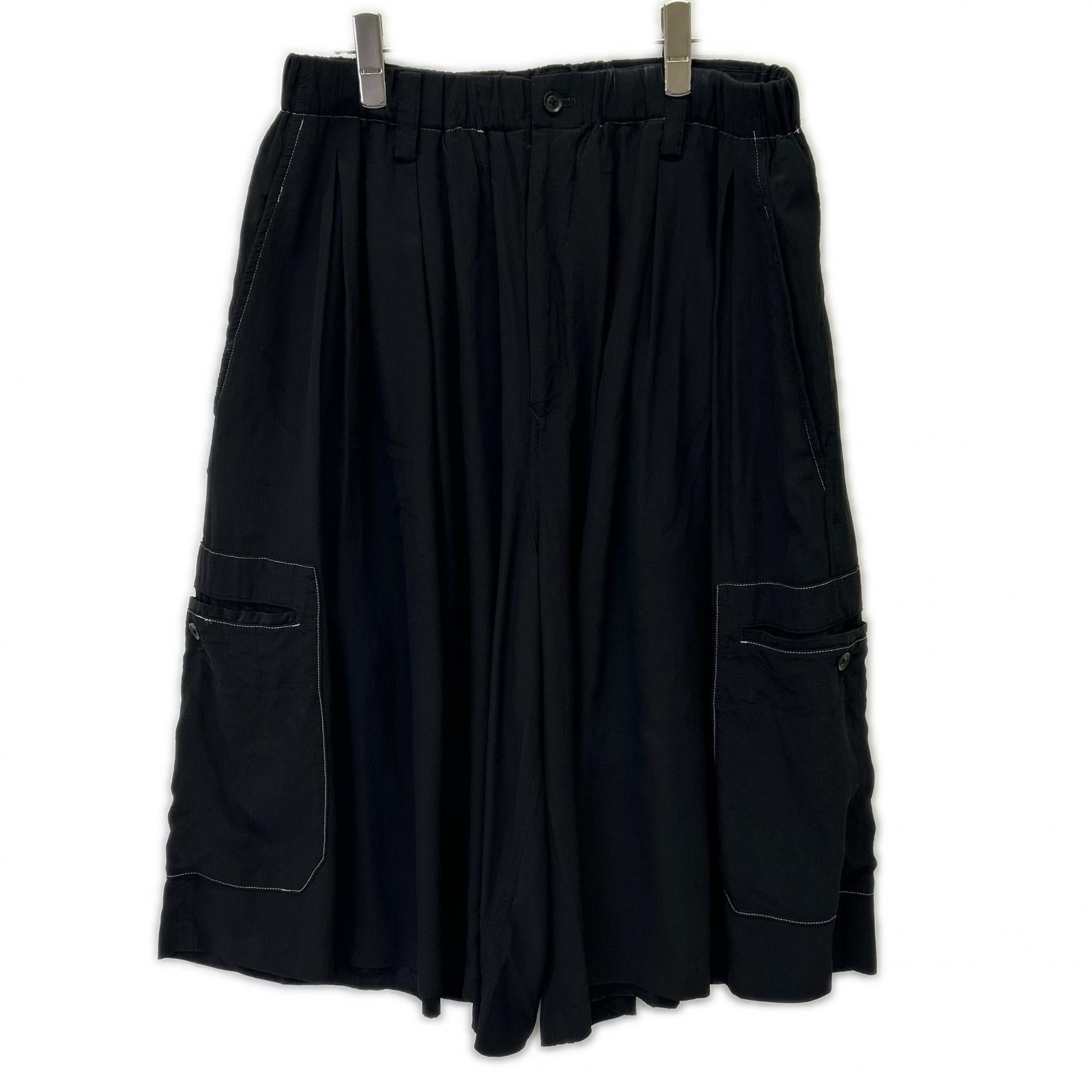 Yohji Yamamoto POUR HOMME Black 22SS HG-P60-453 Silk Pants Bottoms
