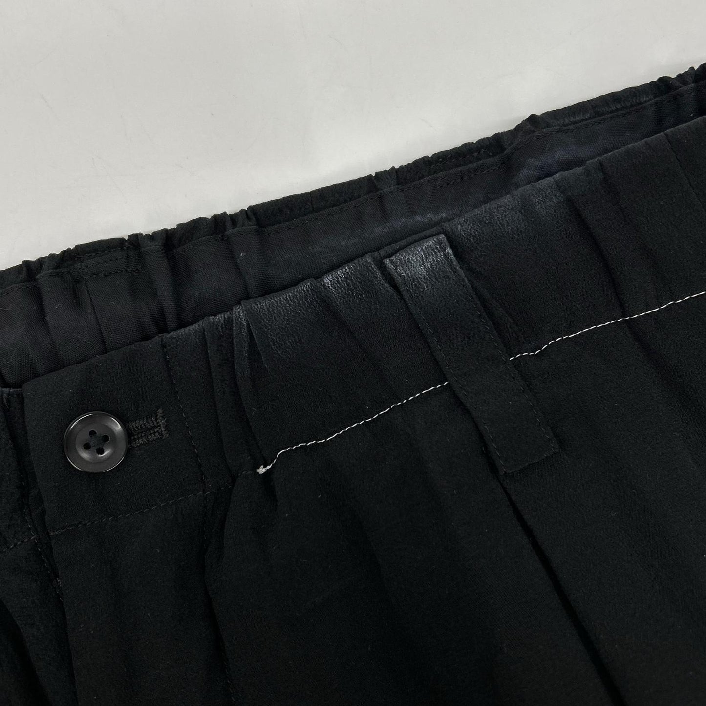 Yohji Yamamoto POUR HOMME Black 22SS HG-P60-453 Silk Pants Bottoms