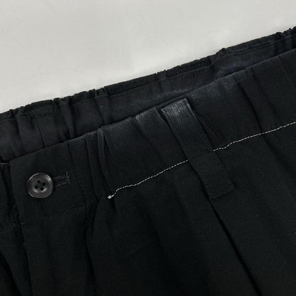 Yohji Yamamoto POUR HOMME Black 22SS HG-P60-453 Silk Pants Bottoms
