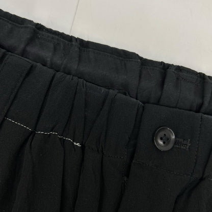 Yohji Yamamoto POUR HOMME Black 22SS HG-P60-453 Silk Pants Bottoms