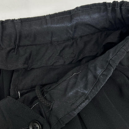 Yohji Yamamoto POUR HOMME Black 22SS HG-P60-453 Silk Pants Bottoms
