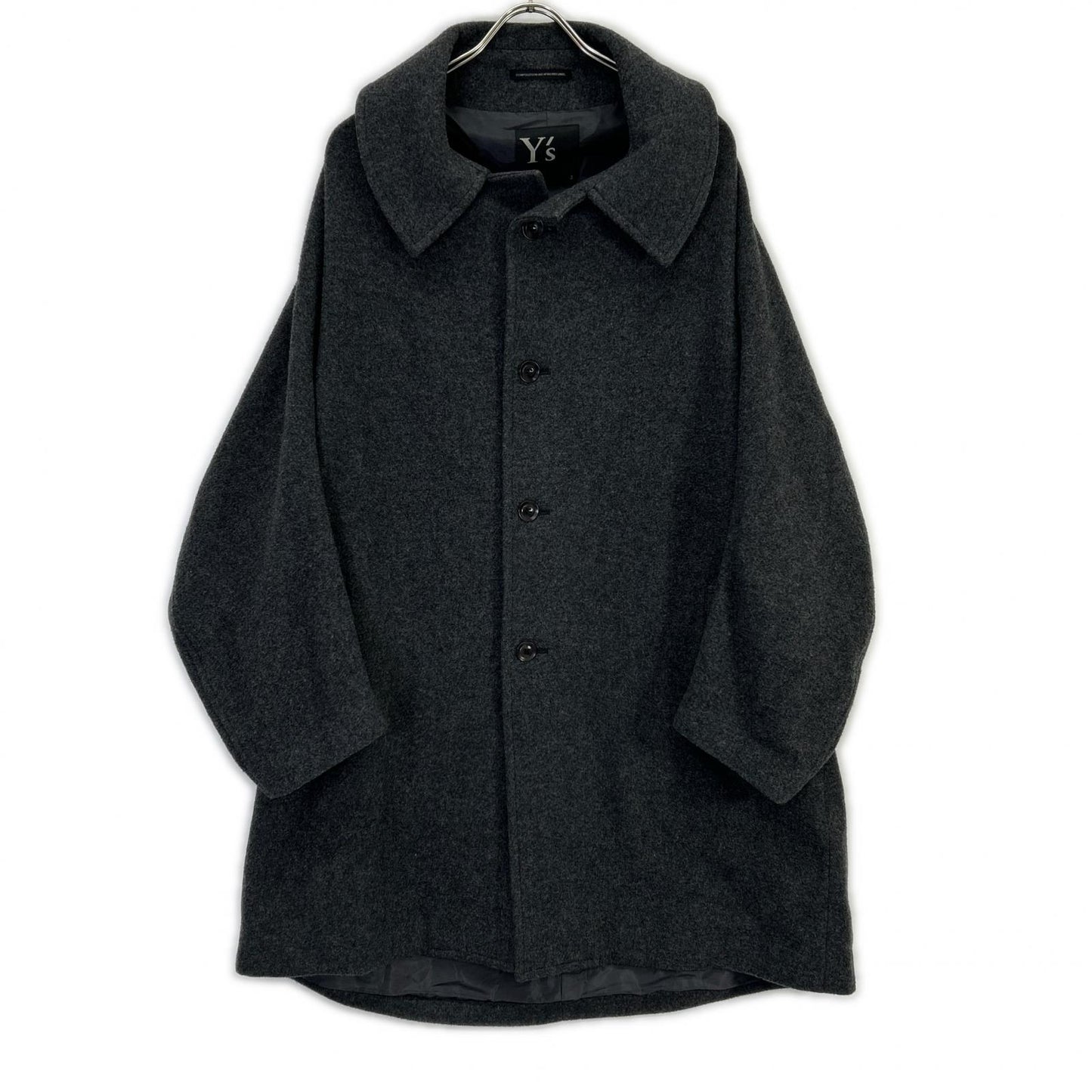 Y's ワイズ グレー 23AW YC-C20-125 ウールコート コート