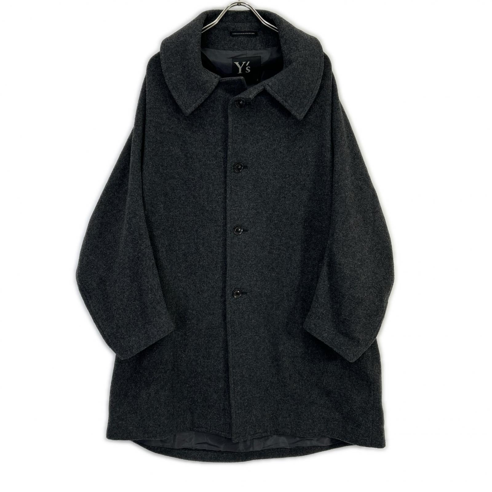 Y's ワイズ グレー 23AW YC-C20-125 ウールコート コート