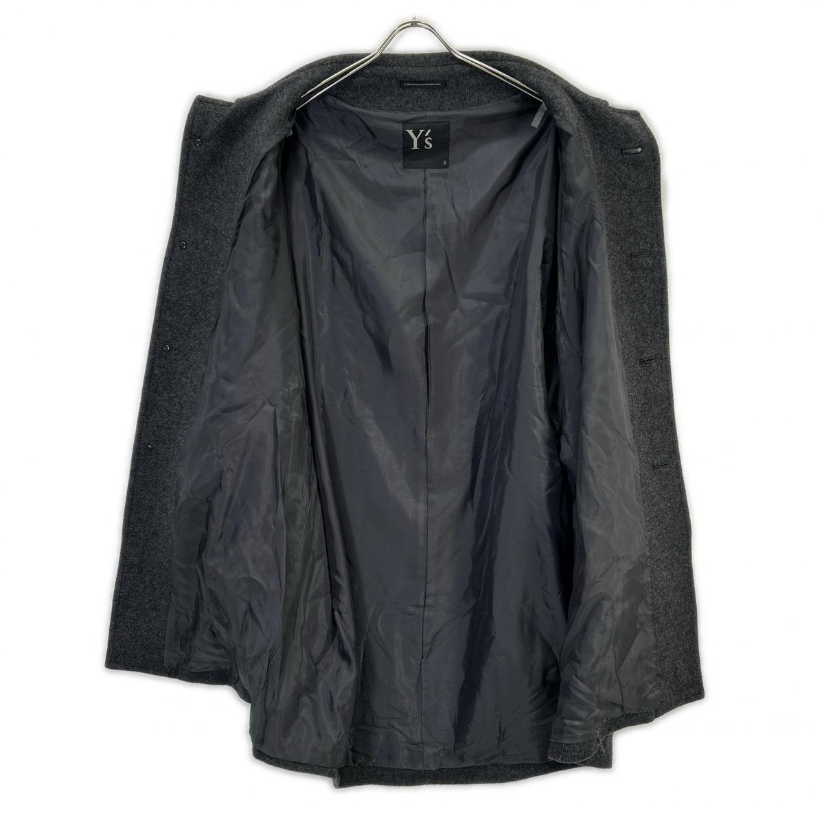 Y's ワイズ グレー 23AW YC-C20-125 ウールコート コート