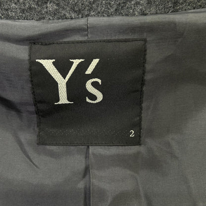 Y's ワイズ グレー 23AW YC-C20-125 ウールコート コート