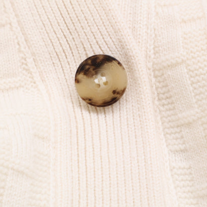 HERMES エルメス 新品同様 3E2713DB 23SS セリエボタン Hジャガード ニットカーディガン トップス