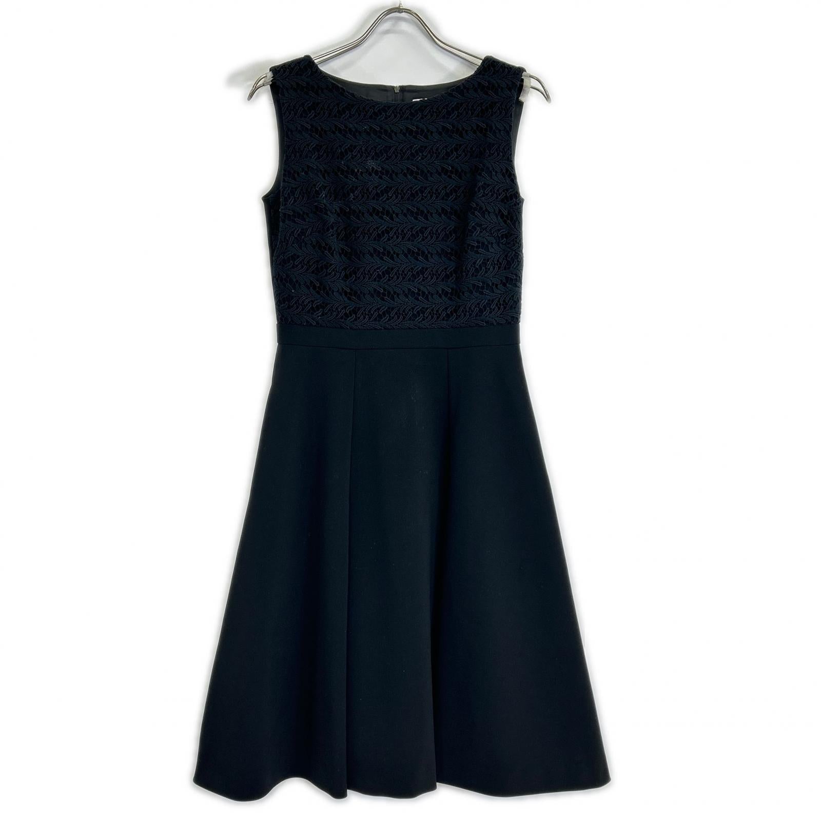 FOXEY NEW YORK フォクシーニューヨーク ブラック 37570 Dress Freesia ノースリーブ ワンピース ワンピース