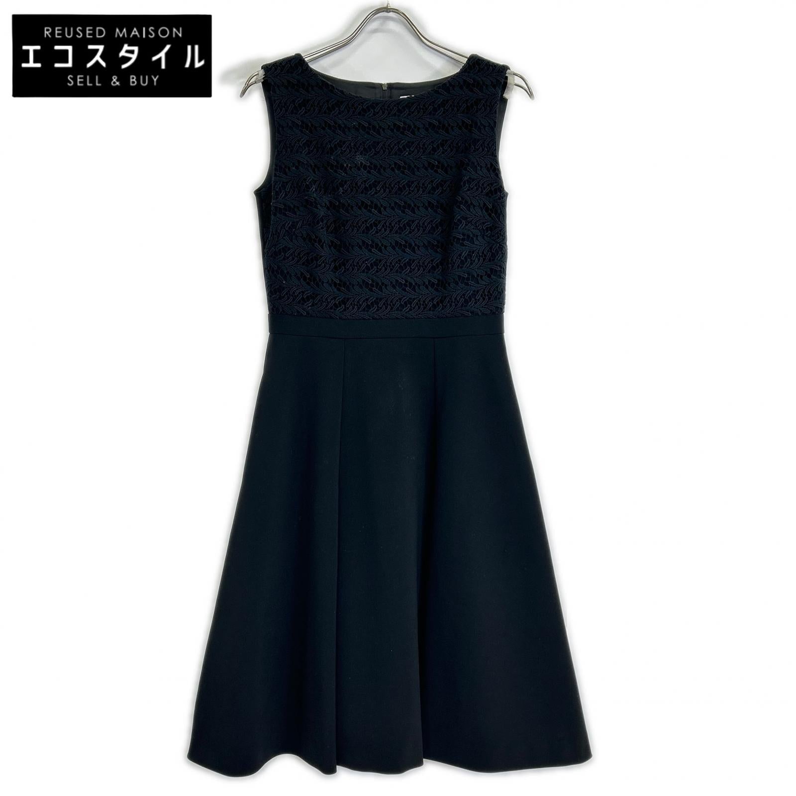 FOXEY NEW YORK フォクシーニューヨーク ブラック 37570 Dress Freesia ノースリーブ ワンピース ワンピース