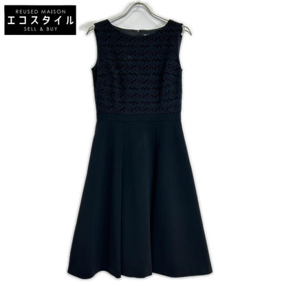 FOXEY NEW YORK フォクシーニューヨーク ブラック 37570 Dress Freesia ノースリーブ ワンピース ワンピース