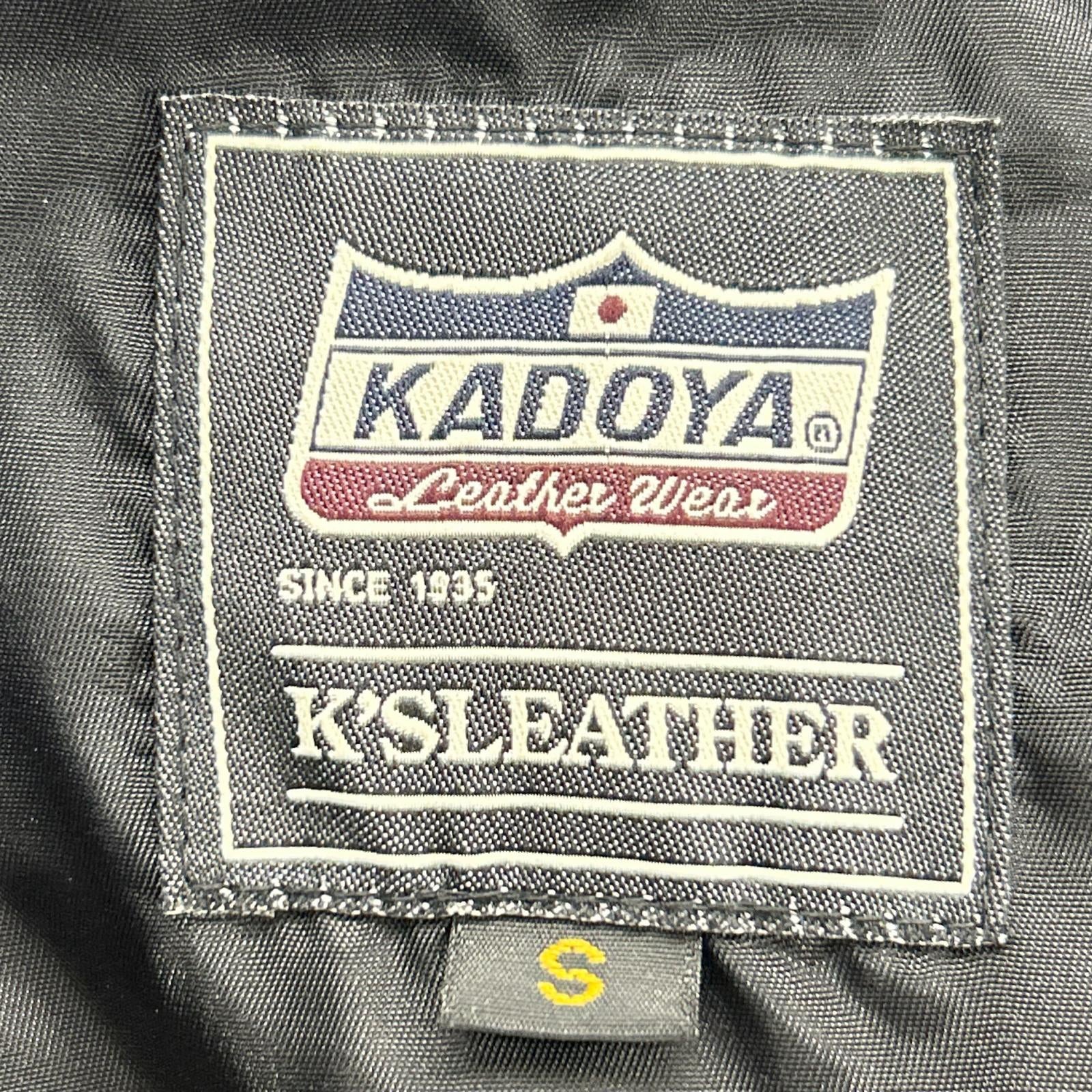 KADOYA カドヤ K'S LEATHER 牛革 シングルライダースジャケット ジャケット