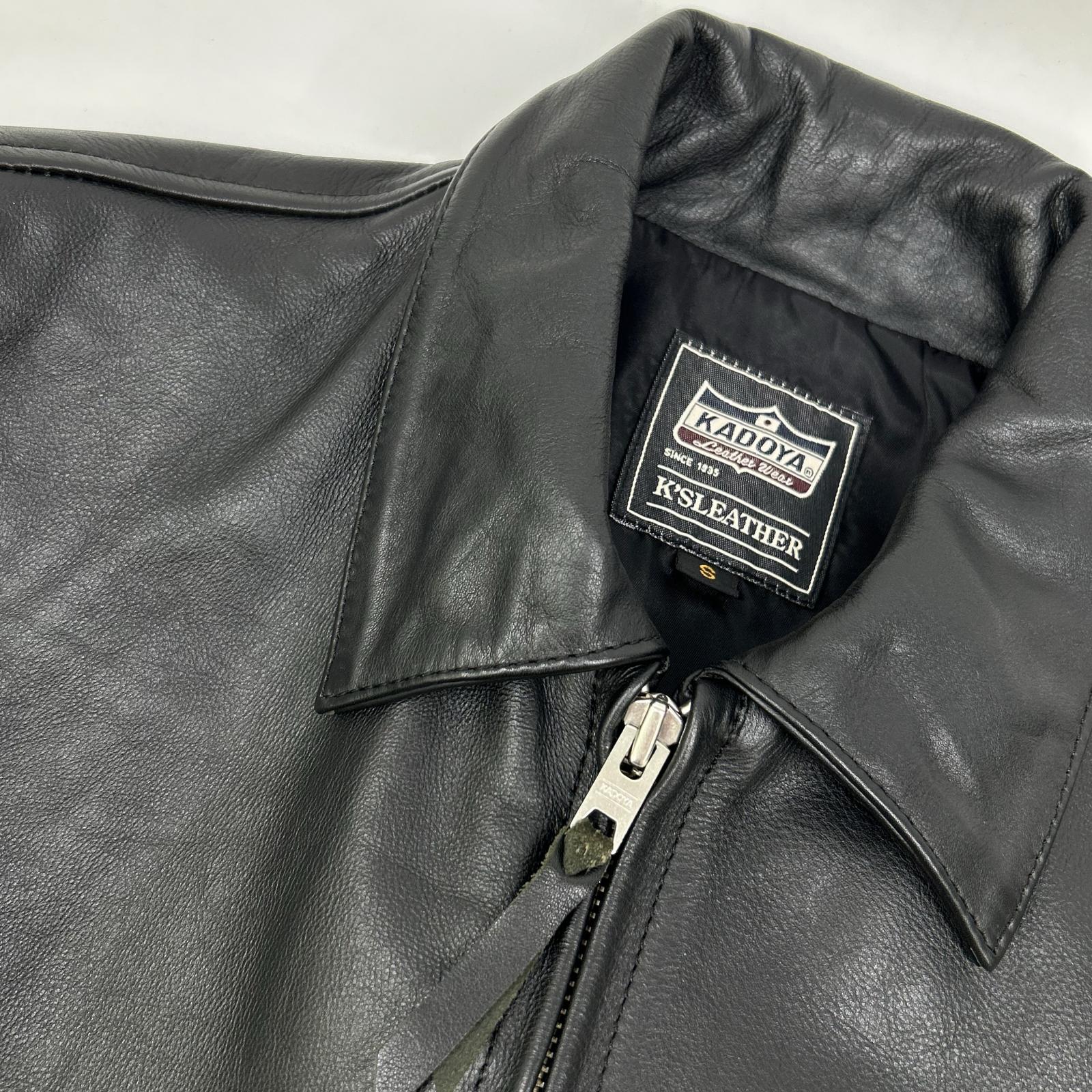 KADOYA カドヤ K'S LEATHER 牛革 シングルライダースジャケット ジャケット