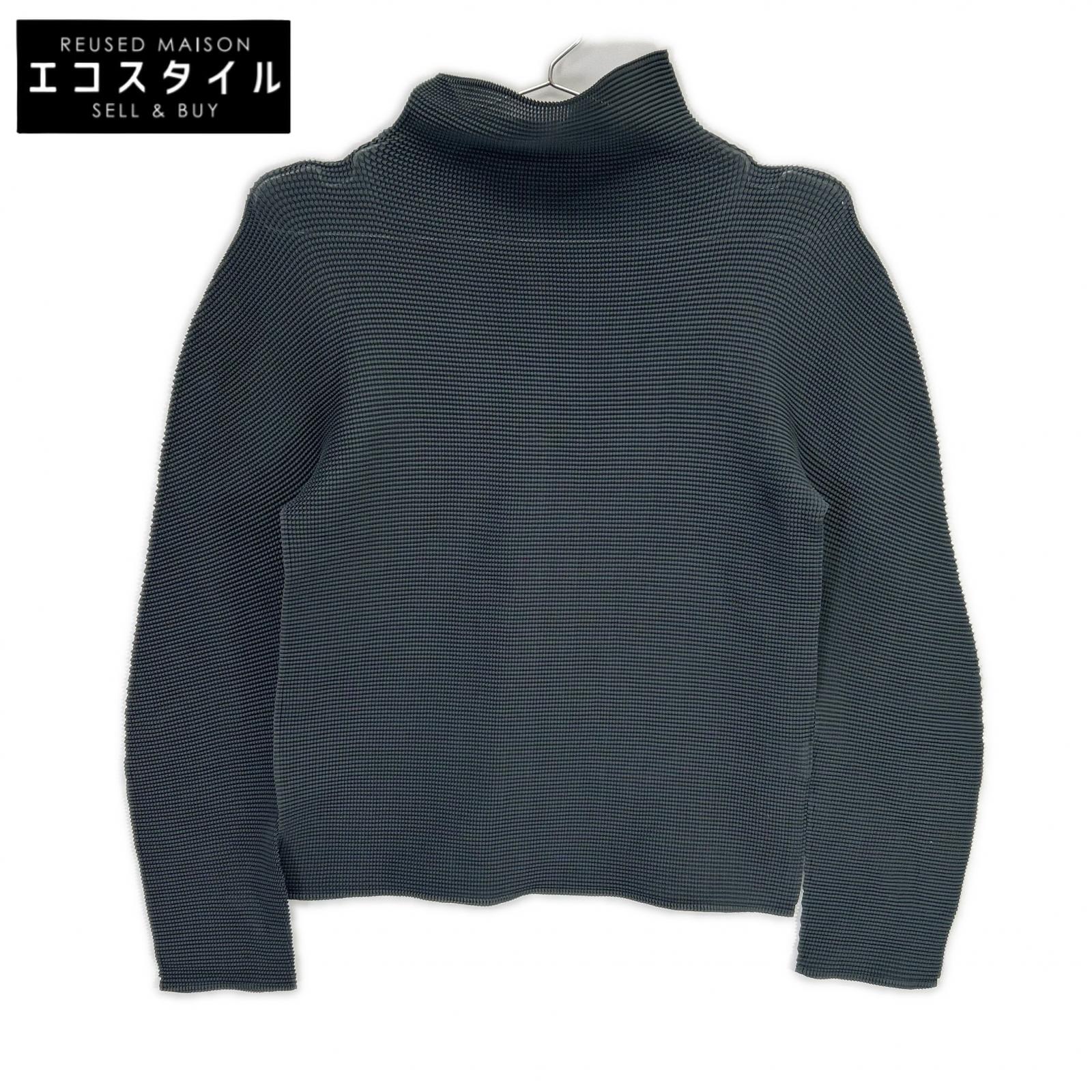 MeISSEYMIYAKE ミーイッセイミヤケ グリーン MI11FJ211 プリーツカットソー トップス