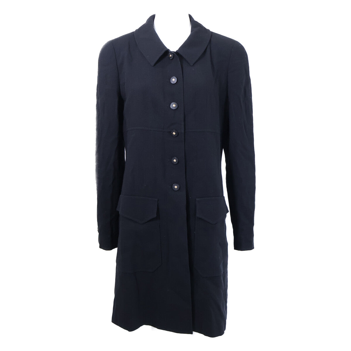 CHANEL 【美品/国内正規】97P P07239V05361 Logo Button Single-Breasted Coat