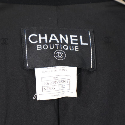 CHANEL 【美品/国内正規】97P P07239V05361 Logo Button Single-Breasted Coat