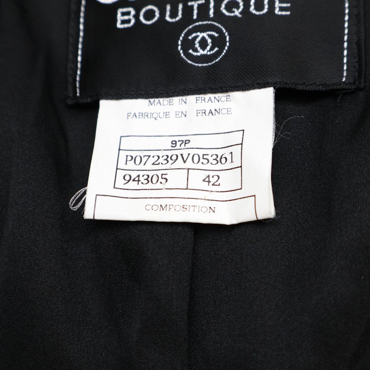 CHANEL 【美品/国内正規】97P P07239V05361 Logo Button Single-Breasted Coat