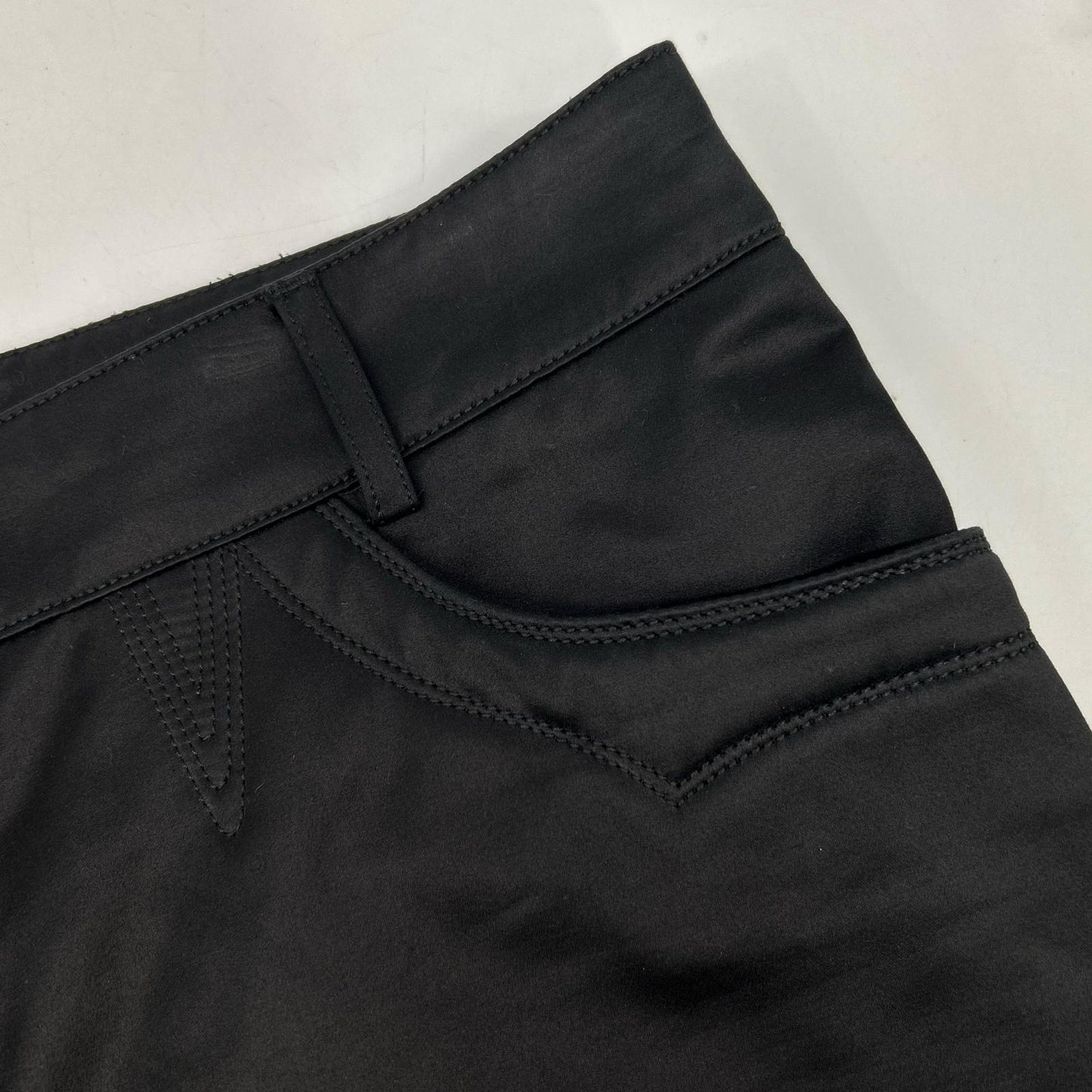 P45186 ﾌﾞﾗｯｸ 13Cﾊﾟﾝﾂ ボトムス 38 レディース