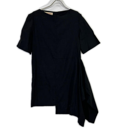MARNI マルニ TNMAR01A00TL234 ブラック アシンメトリー ワンピース ワンピース