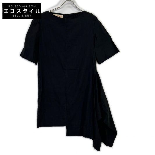 MARNI TNMAR01A00TL234 Black Asymmetrical Dress