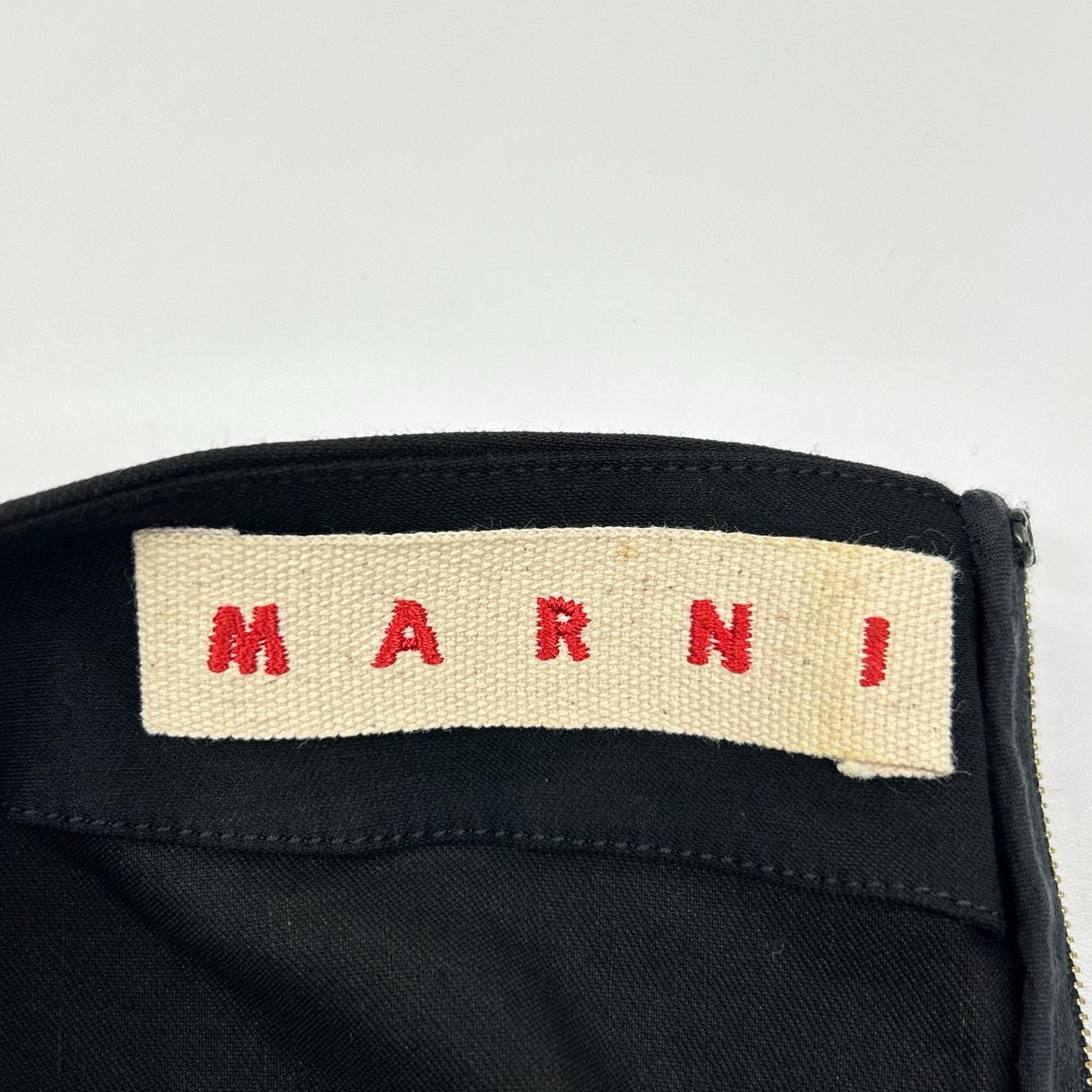 MARNI マルニ TNMAR01A00TL234 ブラック アシンメトリー ワンピース ワンピース