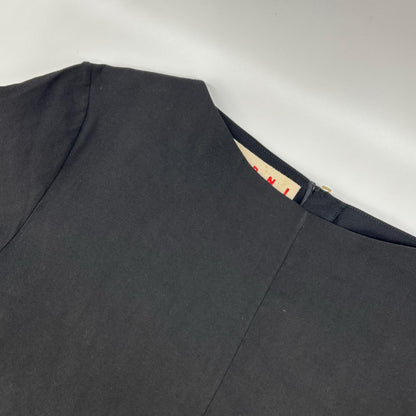 MARNI マルニ TNMAR01A00TL234 ブラック アシンメトリー ワンピース ワンピース
