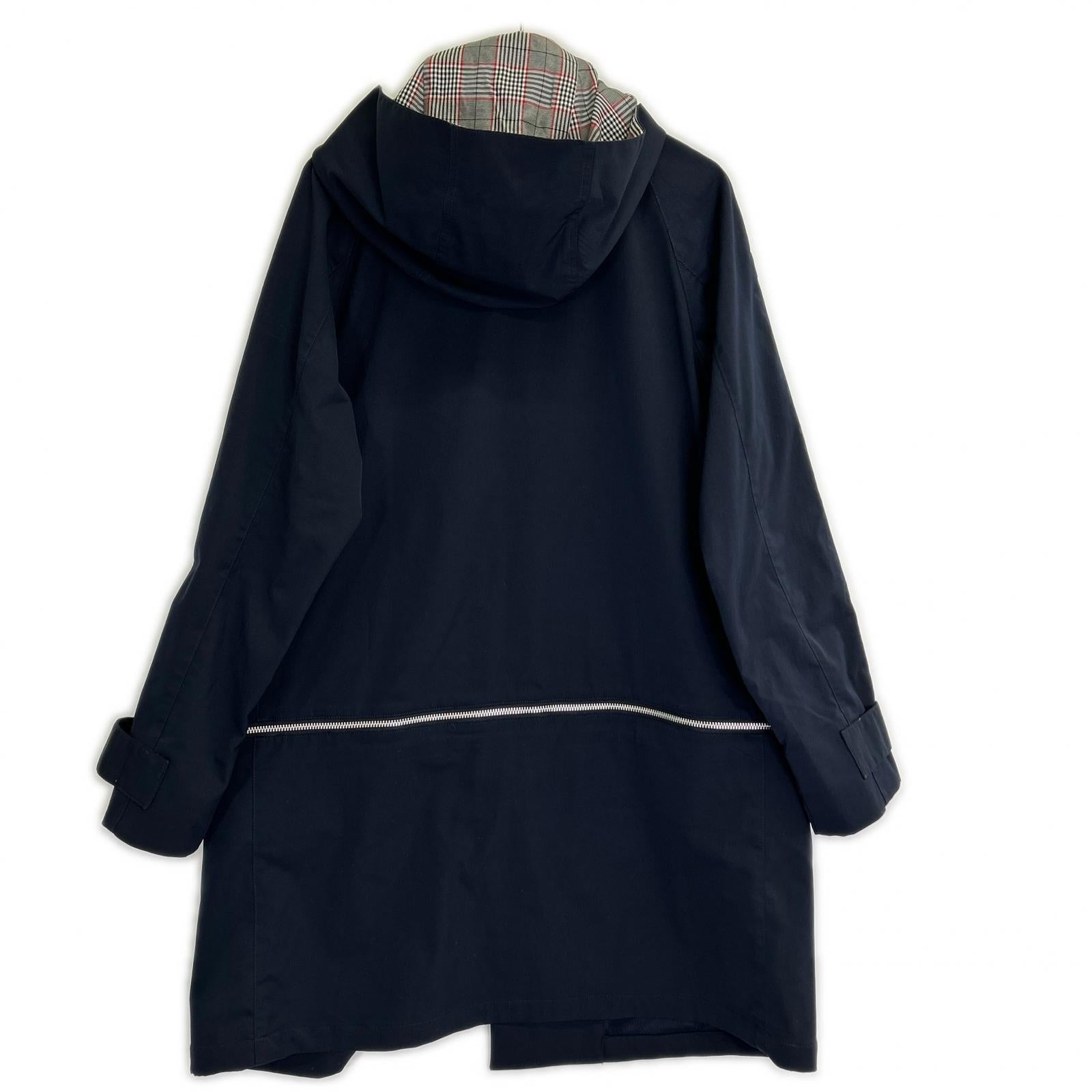 ZUCCA CZ92FA568 Navy Detachable hooded coat