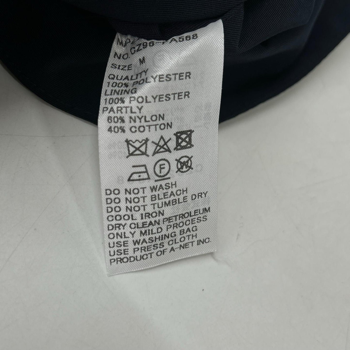 ZUCCA CZ92FA568 Navy Detachable hooded coat