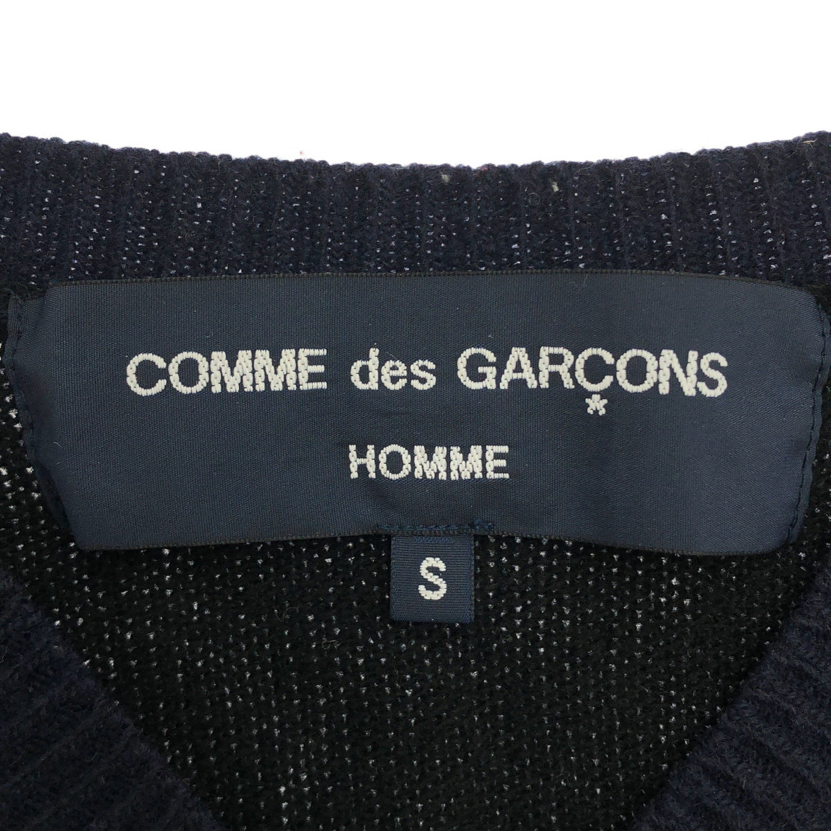 COMMEdesGARCONS HOMME コムデギャルソンオム HD-N010 09AW バイカラー ニットセーター トップス
