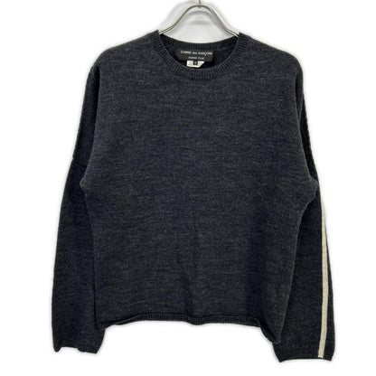 COMMEdesGARCONS HOMME PLUS コムデギャルソンオムプリュス 12年製 PJ-N007 ウール サイドライン クルーネックニット トップス