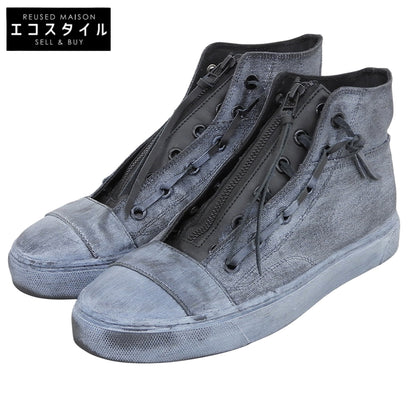 STRUM ストラム BLACK REVOLT 2 Leather Zip tongue Sneakers シューズ メンズ ブラック 26 STB007-01 シューズ