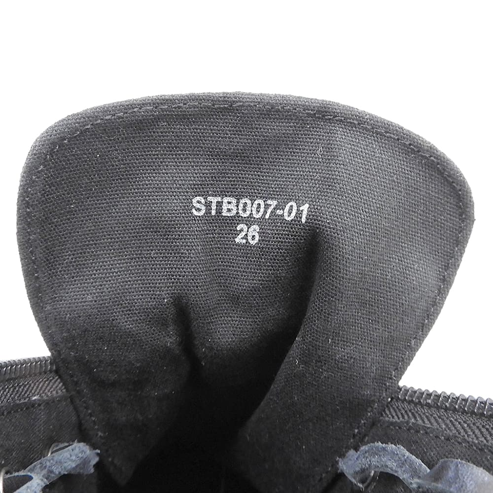 STRUM ストラム BLACK REVOLT 2 Leather Zip tongue Sneakers シューズ メンズ ブラック 26 STB007-01 シューズ