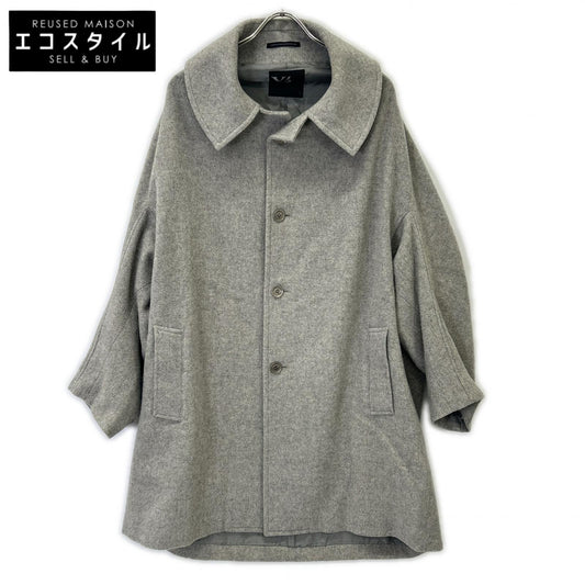 Y's Y-3 灰色 YF-C24-125 Airy Mosser 设计袖大衣