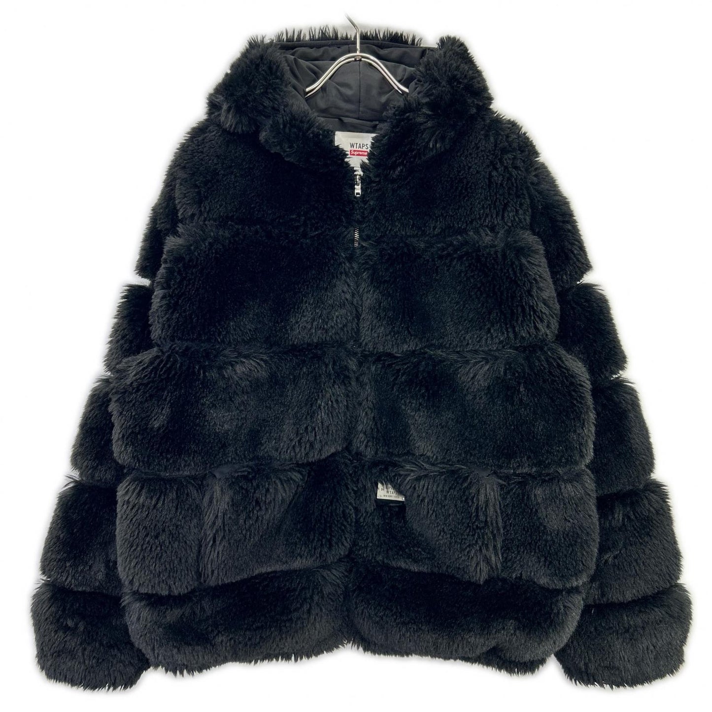 21AW ﾌﾞﾗｯｸ ×ﾀﾞﾌﾞﾙﾀｯﾌﾟｽ Faux Fur Hooded ジャケット メンズ