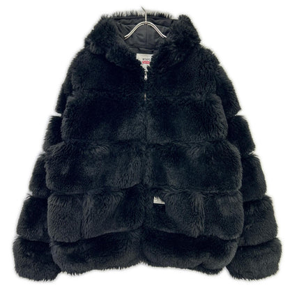 21AW ﾌﾞﾗｯｸ ×ﾀﾞﾌﾞﾙﾀｯﾌﾟｽ Faux Fur Hooded ジャケット メンズ