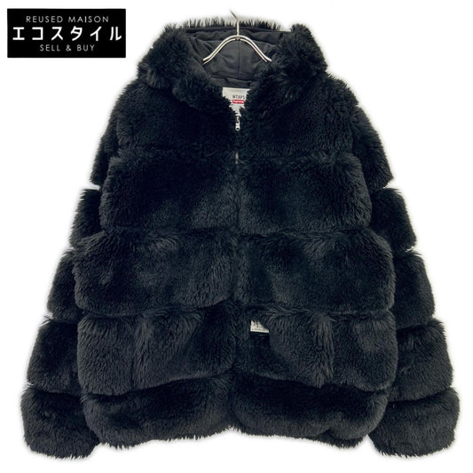 21AW Black x WTAPS Faux Fur Hooded Jacket Men's