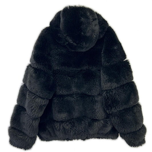 21AW Black x WTAPS Faux Fur Hooded Jacket Men's