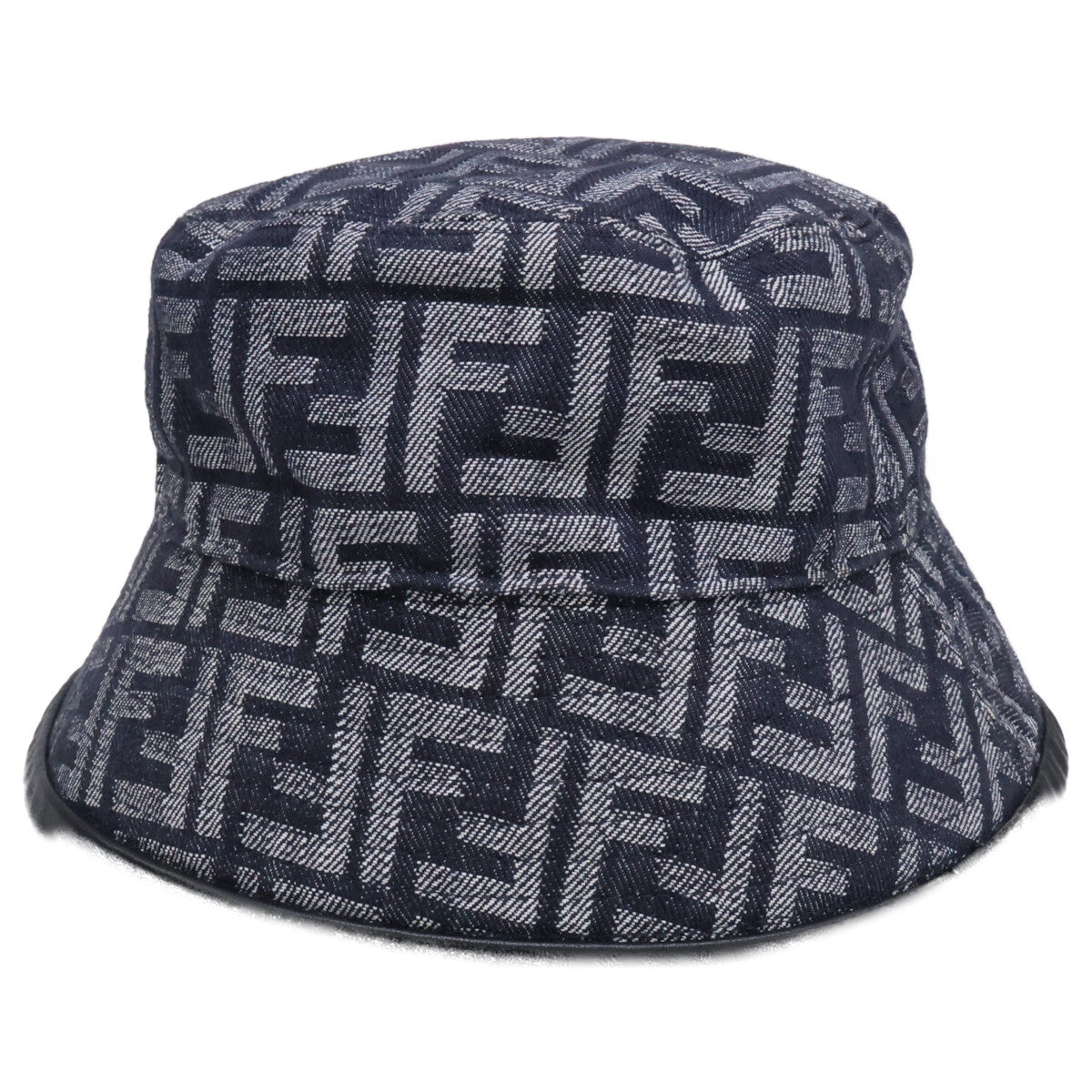 FENDI フェンディ 【即決/国内正規】FXQ801 AN9H ズッカ柄 FFロゴ デニム バケットハット 帽子