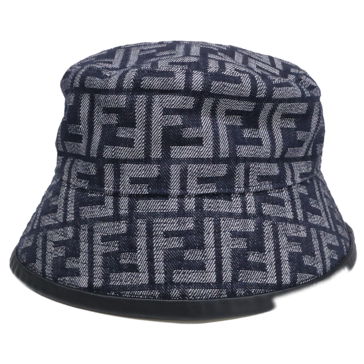FENDI フェンディ 【即決/国内正規】FXQ801 AN9H ズッカ柄 FFロゴ デニム バケットハット 帽子