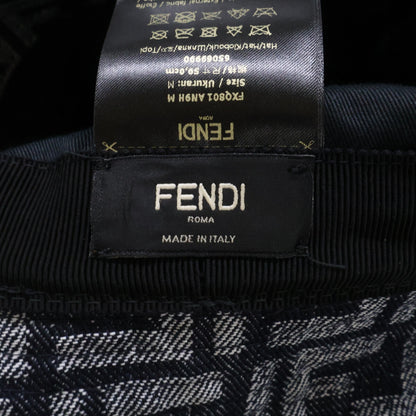 FENDI フェンディ 【即決/国内正規】FXQ801 AN9H ズッカ柄 FFロゴ デニム バケットハット 帽子