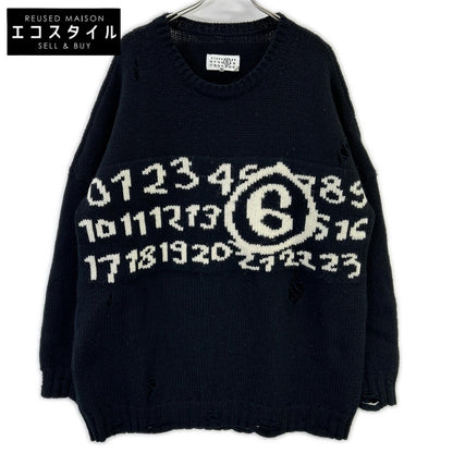 MM6 エムエムシックス ×メゾンマルジェラ SH2HL0015 M13074 クラッシュ加工 ニットセーター トップス