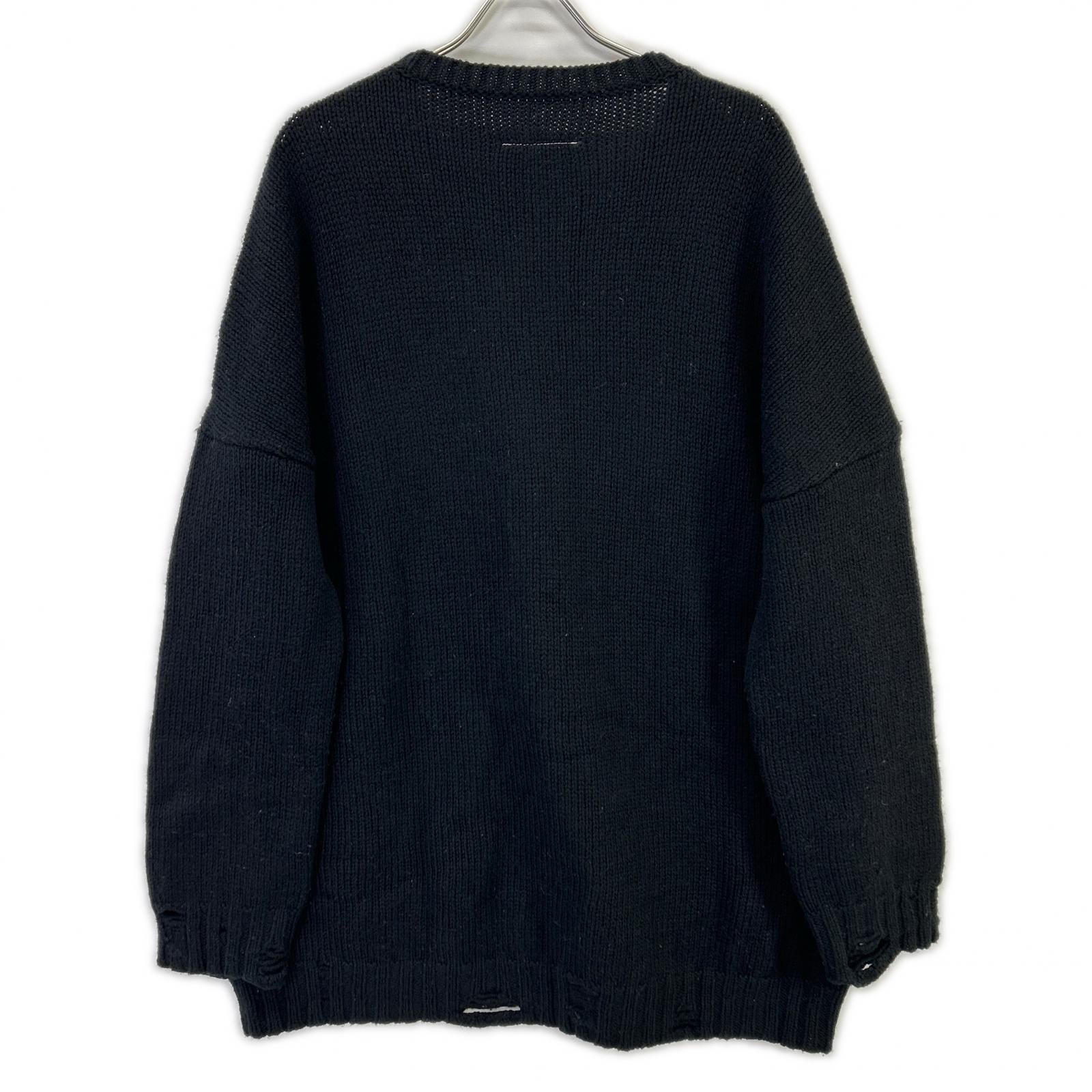 MM6 エムエムシックス ×メゾンマルジェラ SH2HL0015 M13074 クラッシュ加工 ニットセーター トップス