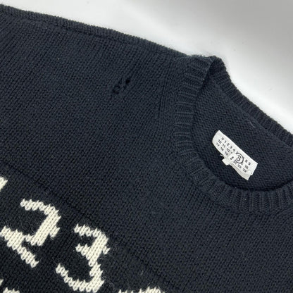 MM6 エムエムシックス ×メゾンマルジェラ SH2HL0015 M13074 クラッシュ加工 ニットセーター トップス