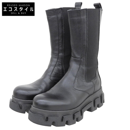 ALOHAS excellent condition side-gore Chelsea chunky boots women's black 38 shoes